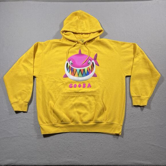 Tekashi 6ix9ine Hoodie Men L Gooba‎ Shark Yellow Rainbow Rap Hip Hop Nicki Minaj - Picture 1 of 9